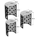 Set masute 3 piese, Hommy Craft, Stil, Alb