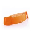 Strecuratoare detasabila pentru paste InnovaGoods, 22 x 6 x 8 cm, silicon, portocaliu