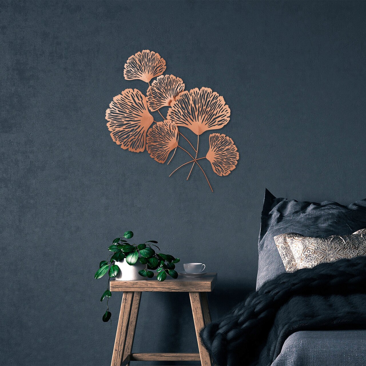 Decoratiune de perete, Tween v2, Metal, Dimensiune: 58 x 75 cm, Multicolor - 1 | YEO