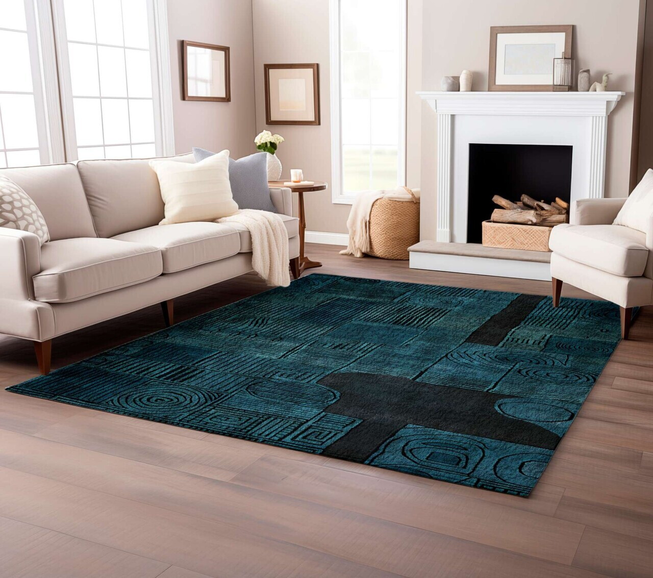 Covor, BSR-14, 100x140 cm, 60% bumbac/40% poliester, Multicolor — imaginea 3