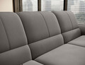 Coltar extensibil stanga 3 locuri ELTAP, LT-04LO, Siber, 270x186x93 cm, lemn/poliester, gri