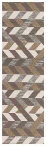 Traversa pentru hol Copenaghen, Decorino, 67x900 cm, poliester, multicolor