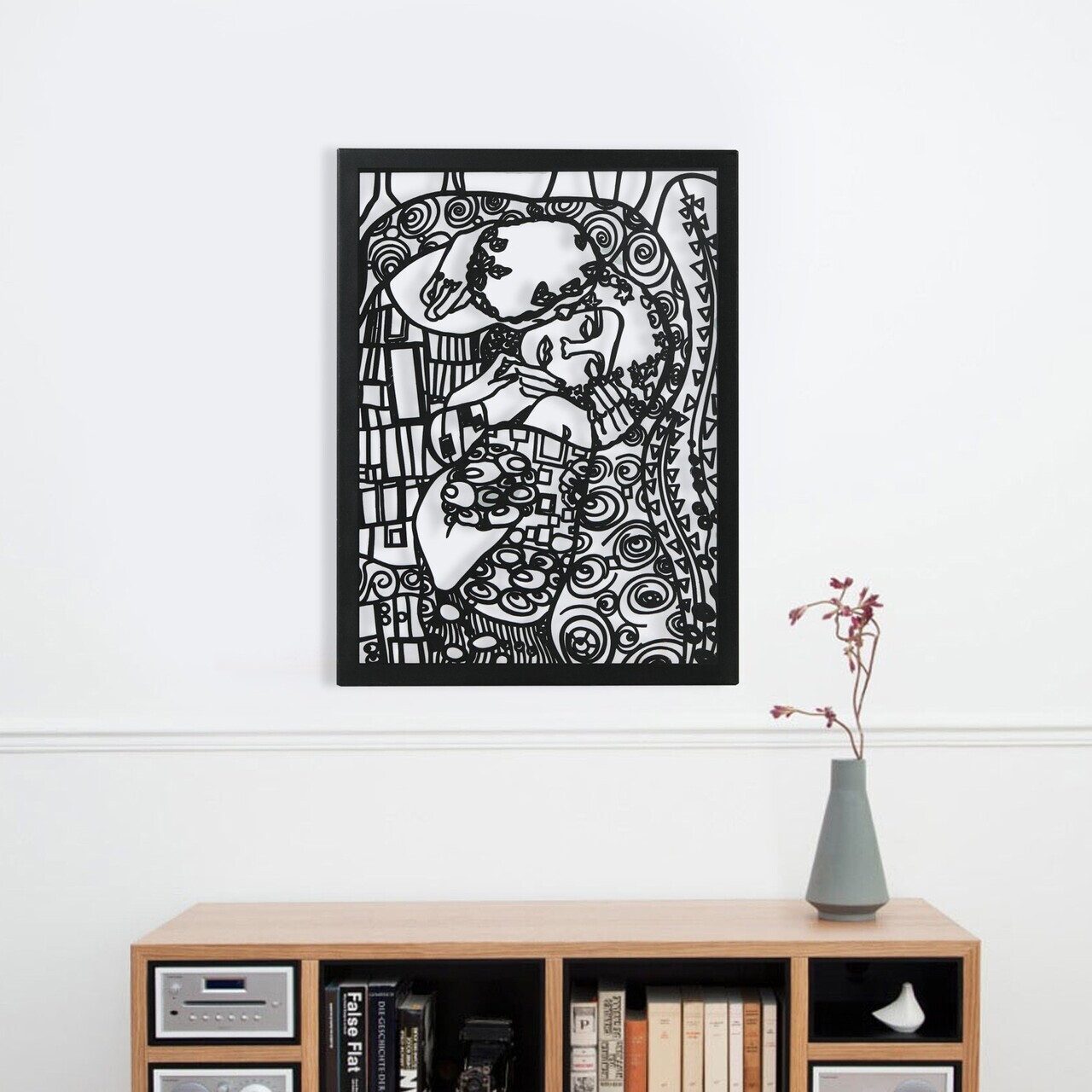Decoratiune de perete, RT-AWD-001, Dimensiuni: 58,5 x 41 cm, Negru — imaginea 3