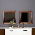 Set 2 oglinzi decorative, Siam, Bale, MDF , Bronz