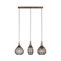 Lustra Soraya, TRIO, 80x26x150 cm, 10W, 3x E27, metal, bronz antic