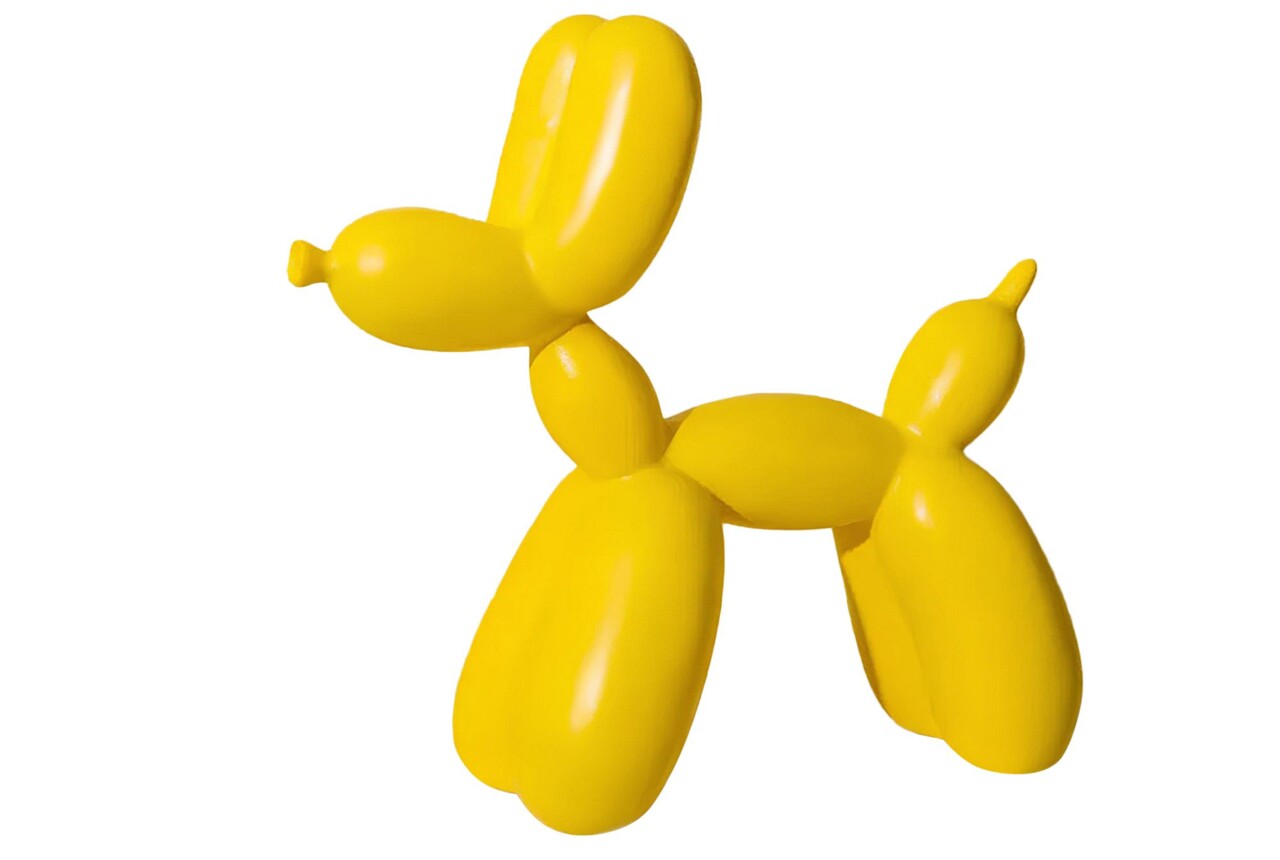 Decoratiune, CY0407, 17x8x22 cm, Poliester, Galben