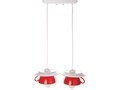 Lustra Afternoon tea, Deco Republic, E27, 2x60W, ceramica, rosu