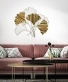 Decoratiune de perete 3D Goxy, Mauro Ferretti, 80x70 cm, fier, auriu