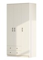 Dulap pentru haine, Rabi, Rb-185, 105x184x52 cm, Alb mat
