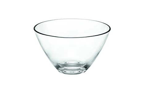 Bol servire, Vidivi, Rialto, H.15 cm x D.25 cm, sticla, transparent