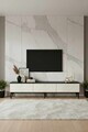 Comoda TV, Hanah Home, Didema 180, 180x40.5x30 cm, Antracit / Travertin