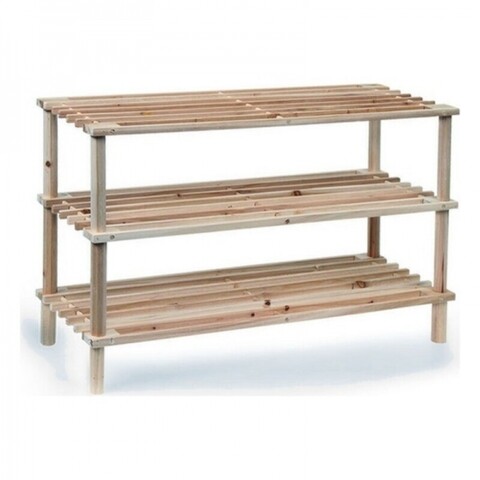 Organizator incaltaminte cu 3 rafturi confortime, 63x26x48.5 cm, lemn