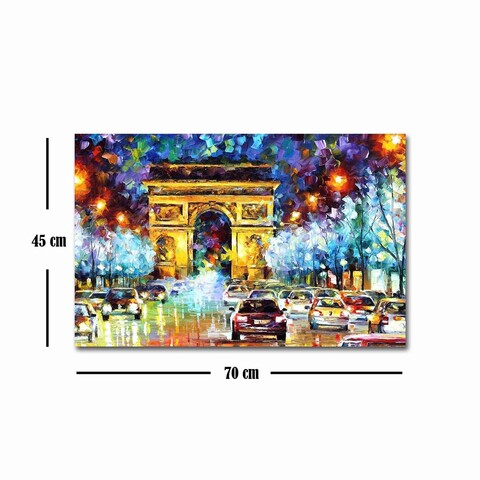 Tablou decorativ, FAMOUSART-090, Canvas, Dimensiune: 45 x 70 cm, Multicolor
