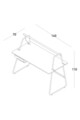 Birou, Bürotime, T50-DSK-A001393, 140x110x70 cm, Stejar / Negru