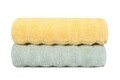 Set 2 prosoape de maini 406, Beverly Hills Polo Club, 50x90 cm, bumbac, galben/verde