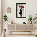 Decoratiune de perete, DCV-1032-MT, Dimensiune: 50 x 35 cm, Negru