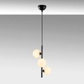 Lustra, Fulgor, 942FLG1285, Metal, Alb/Negru
