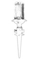 Lampa de exterior, Avonni, 685AVN1159, Plastic ABS, Negru