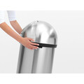 Cos de gunoi, Brabantia, Matt Steel, 60 L, 40x40x81 cm, otel, argintiu