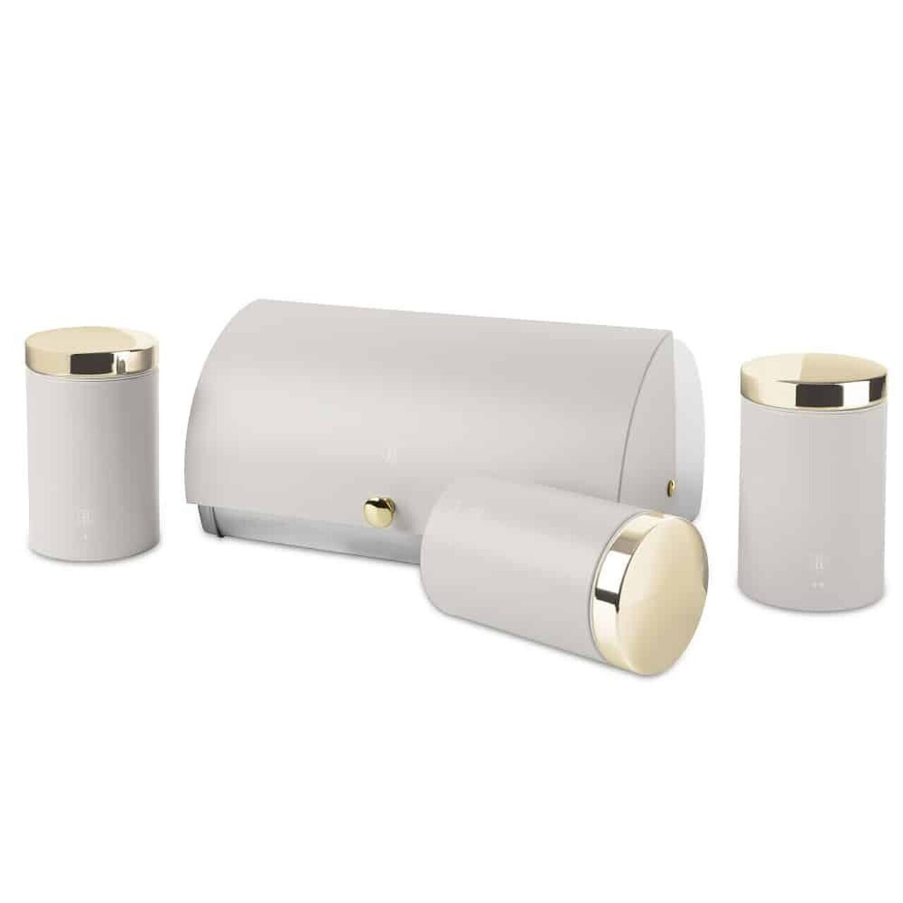 Set cutie pentru paine si 3 recipiente Berlinger Haus, Sahara, 38.5x28x18.5 cm, inox, crem - imagine 2