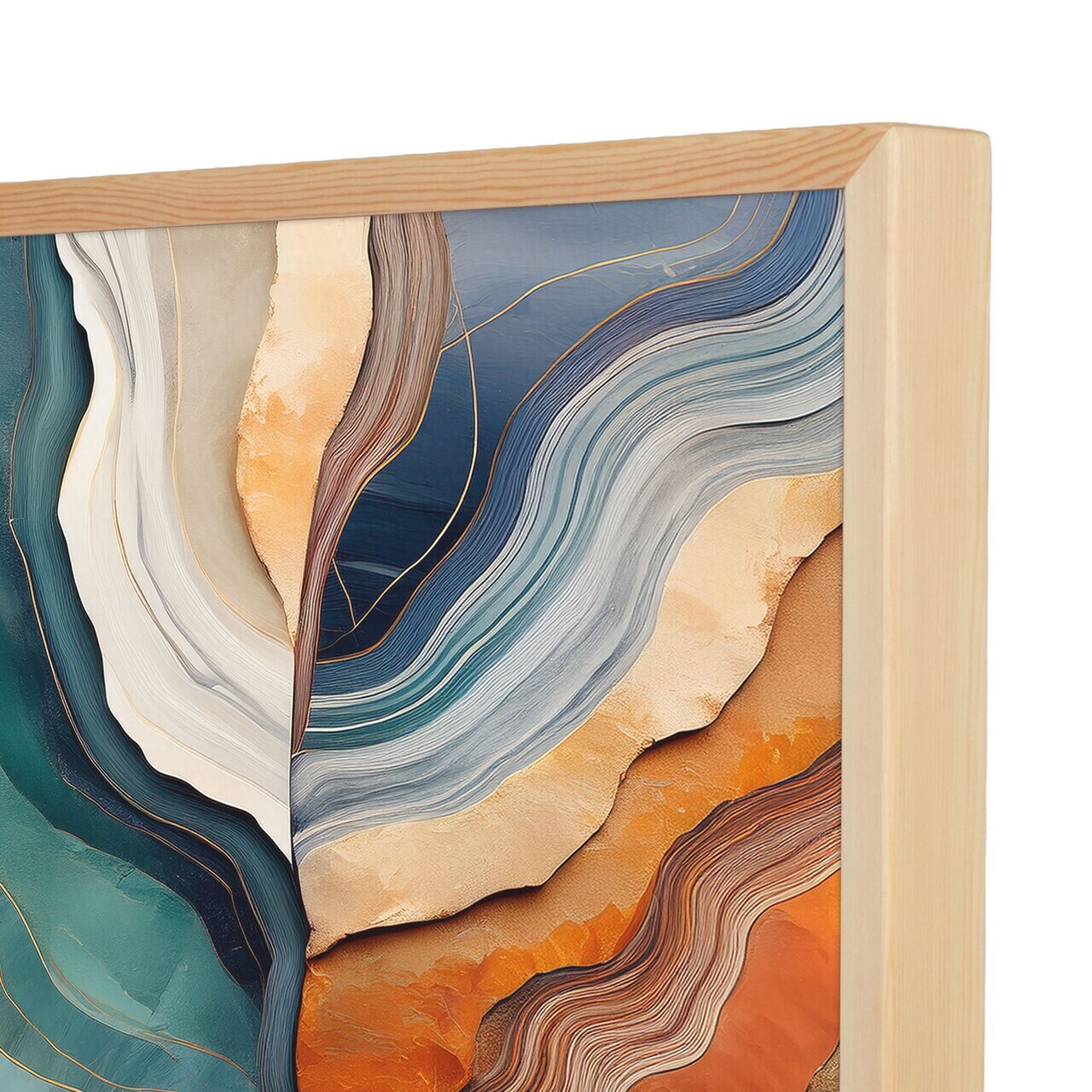 Tablou decorativ, Cc-D-Ah-1017 45 x 60, Canvas, Cadru: 100% LEMN (Grosime: 18 mm), Multicolor - view 3
