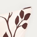 Lenjerie de pat King Size, Linda, Homla, 3 piese, 200x220 cm, microfibra din poliester, crem/maro