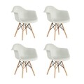 Set 4 scaune pentru living Cosy, Heinner, alb