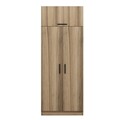 Dulap pentru haine, Minerva, Kale Oak, 90x255x52 cm, PAL, Stejar