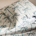 Lenjerie de pat pentru o persoana Vivienne, Homla, 2 piese, 140x200 cm, microfibra din poliester, alb/albastru