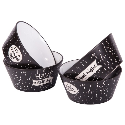 Set 4 boluri Good Day, Creaciones Meng, 450 ml, ceramica