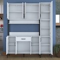 Dulap multifunctional, Rani, JE134, 160x198 cm, PAL, Alb