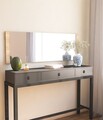Oglinda decorativa, Siam, Azus, 40x120x2.2 cm, MDF , Natural