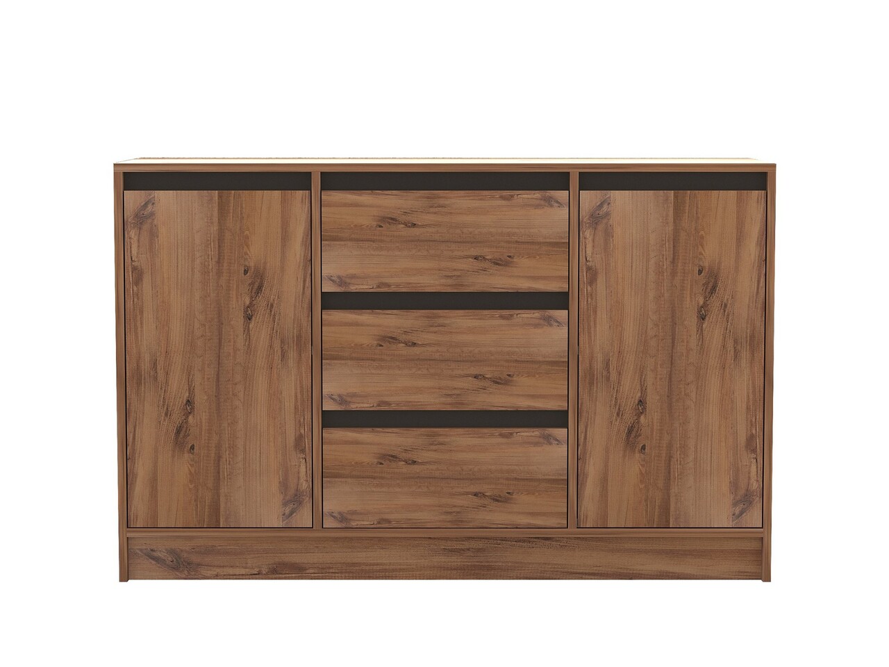Consola, Puqa Design, Karal, 140x90x40 cm, PAL, Pin Atlantic / Antracit