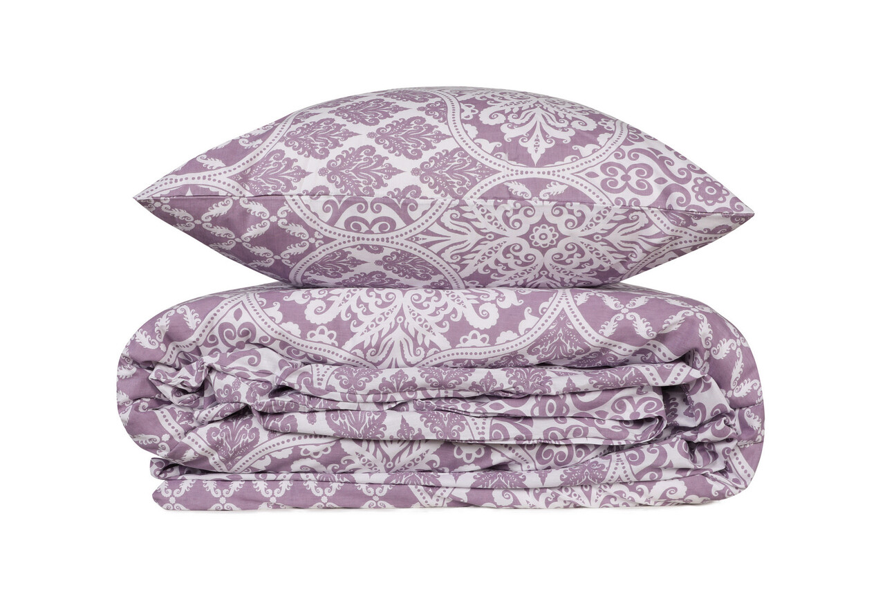 Lenjerie de pat dubla King (FR), Donjette - Purple, Pearl Home, Bumbac Ranforce - 1 | YEO
