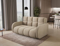 Canapea extensibila 3 locuri ELTAP, Deverio, 154x103x83 cm, lemn/poliester, bej