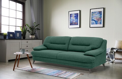 Poza Canapea 3 locuri, 100x220x87 cm, Sophia, Green