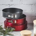 Forma tort Cherry, Ambition, margine detasabila, 24 cm, otel carbon, rosu
