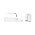 Set organizator chiuveta si dozator sapun 3 piese, Brabantia, SinkStyle Mineral, 35x13x16 cm, plastic, alb