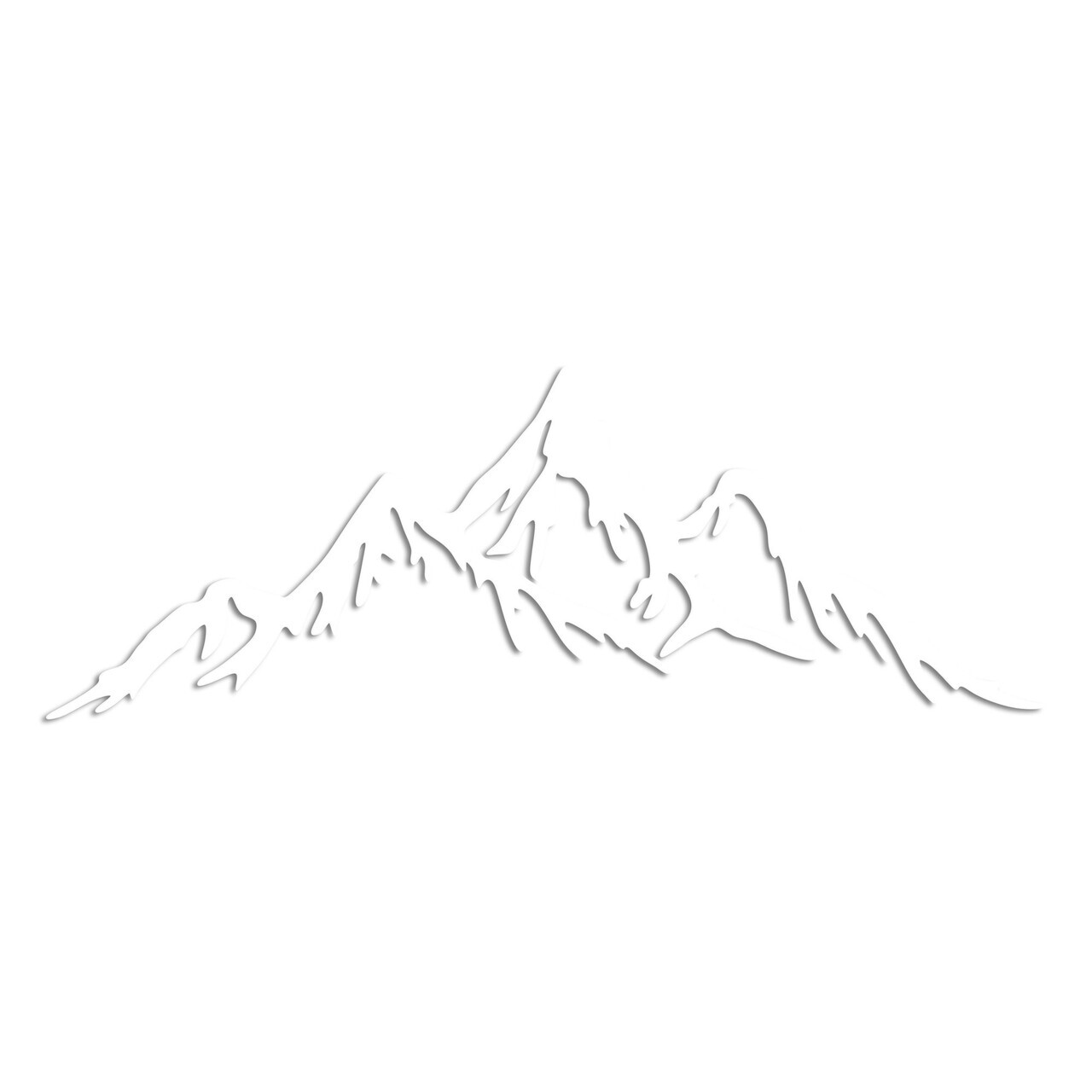 Decoratiune de perete, Full Mount And Mountain, Dimensiune: 62 x 22 cm, Alb — imaginea 5