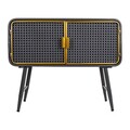 Bufet inferior Creaciones Meng, 70x30x58 cm, fier, negru/gri