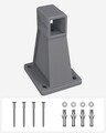 Suport de perete pentru paravan lateral Songmics, 13x8.2x9.2 cm, plastic PA66, gri