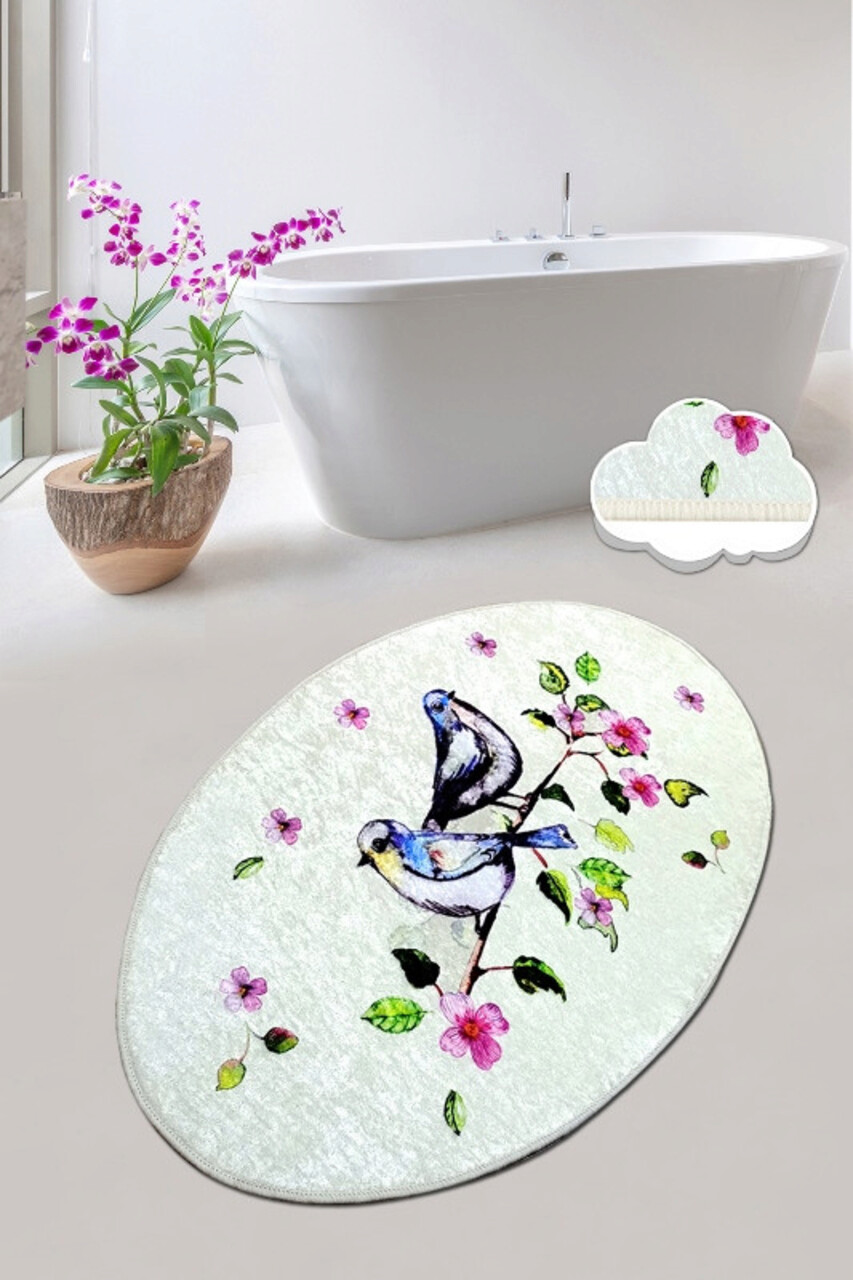 Covoras de baie L'essentiel Maison Bird Nest (80 x 100) 80x100 cm Poliester Multicolor