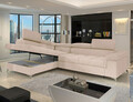 Coltar extensibil stanga 4 locuri ELTAP, LT-18RAQ, Eridano, 275x202x88 cm, lemn/poliester, bej deschis