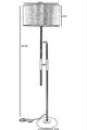 Lampadar, Luin, 534LUN4331, Metal, Negru