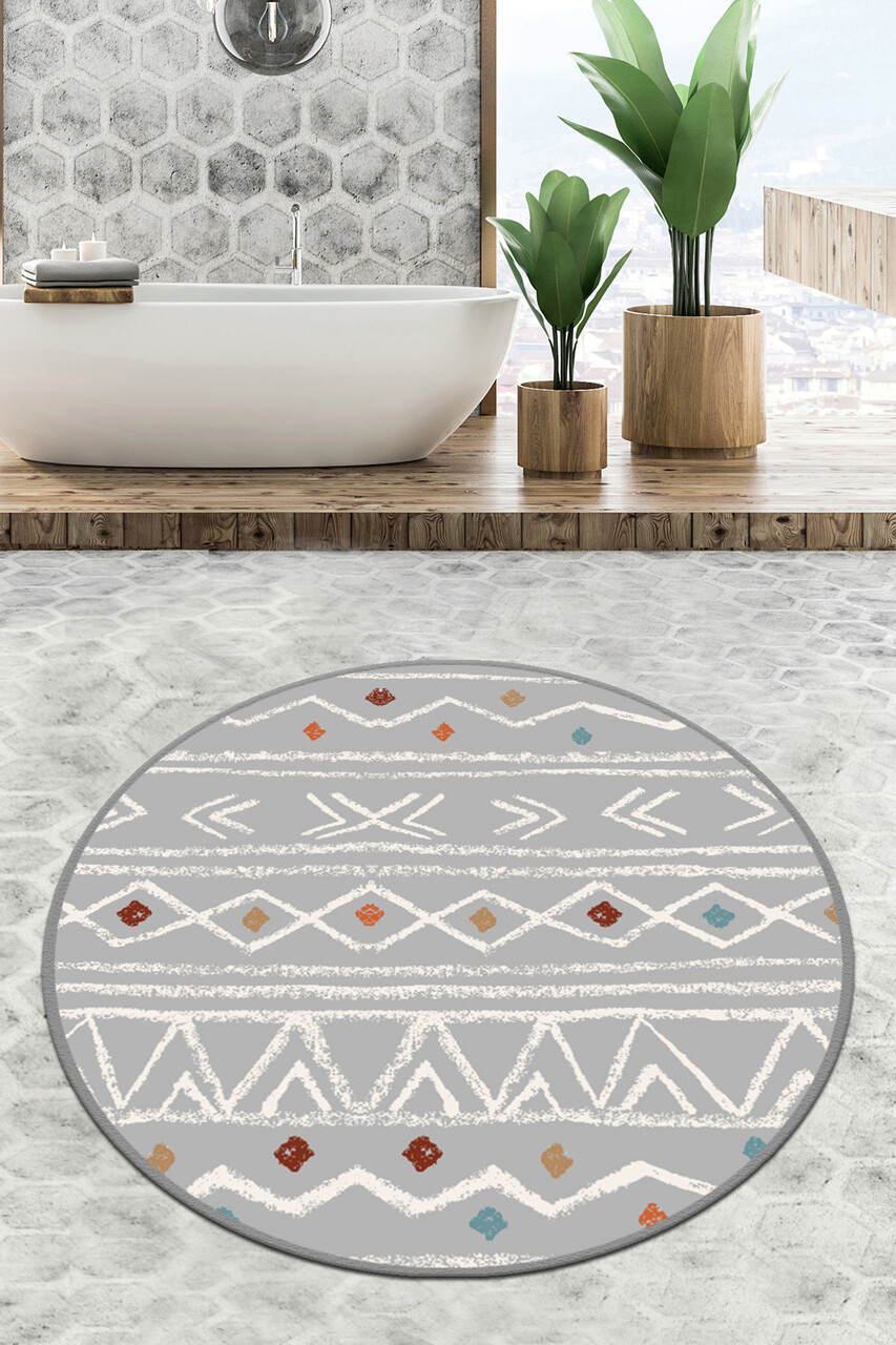 Covoras de baie L'essentiel Maison Ballocco Circle Djt 100 Multicolor