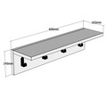 Raft pentru perete Ayla, Puqa Design, 60x16,3x14,5 cm, aluna