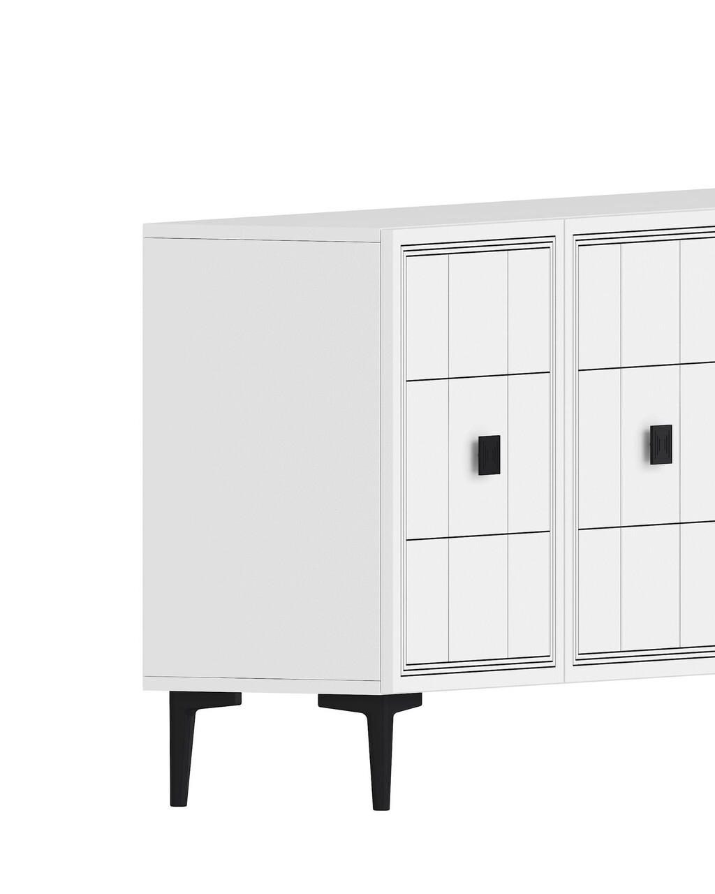 Consola, Hanah Home, Yuka 120, 120x75x32 cm, Alb - view 6