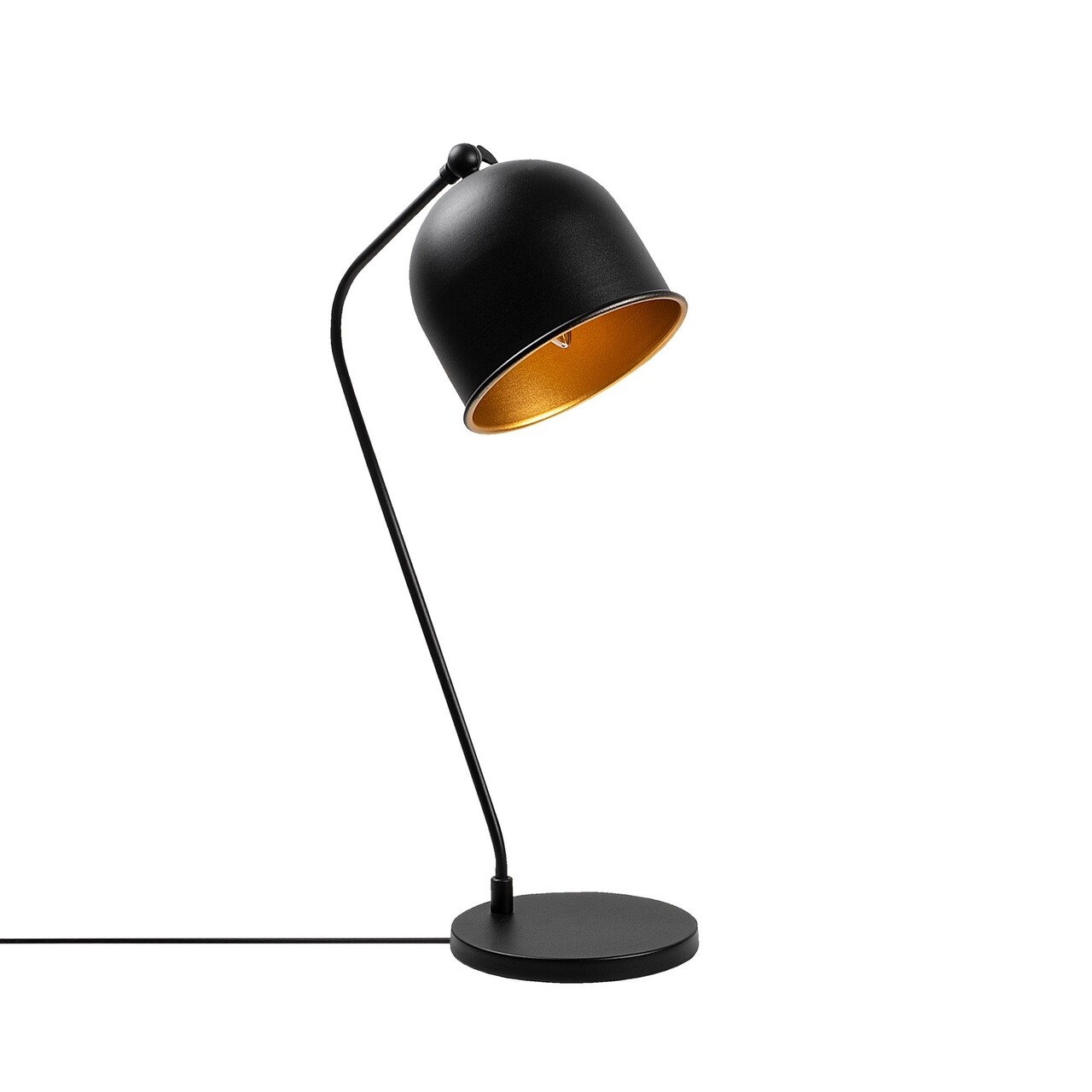 Lampa De Masa, Sanika - 12277, Fulgor, 18 X 30 X 56 Cm, 1 X E14, 40W, Negru