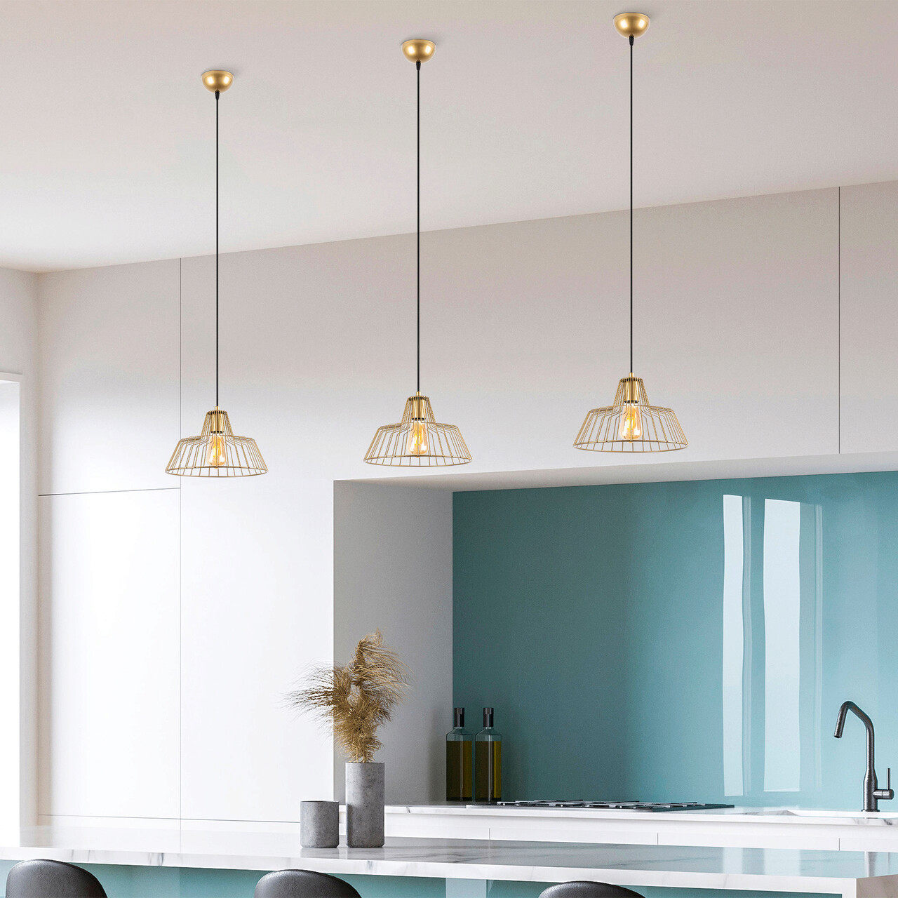 Lustra, Fulgor, 942FLG1446, Metal, Auriu - 1 | YEO