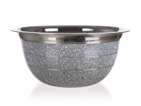 Poza Bol pentru amestecat, Granite, Banquet, 23.5x11 cm, 3.28L, inox, crem